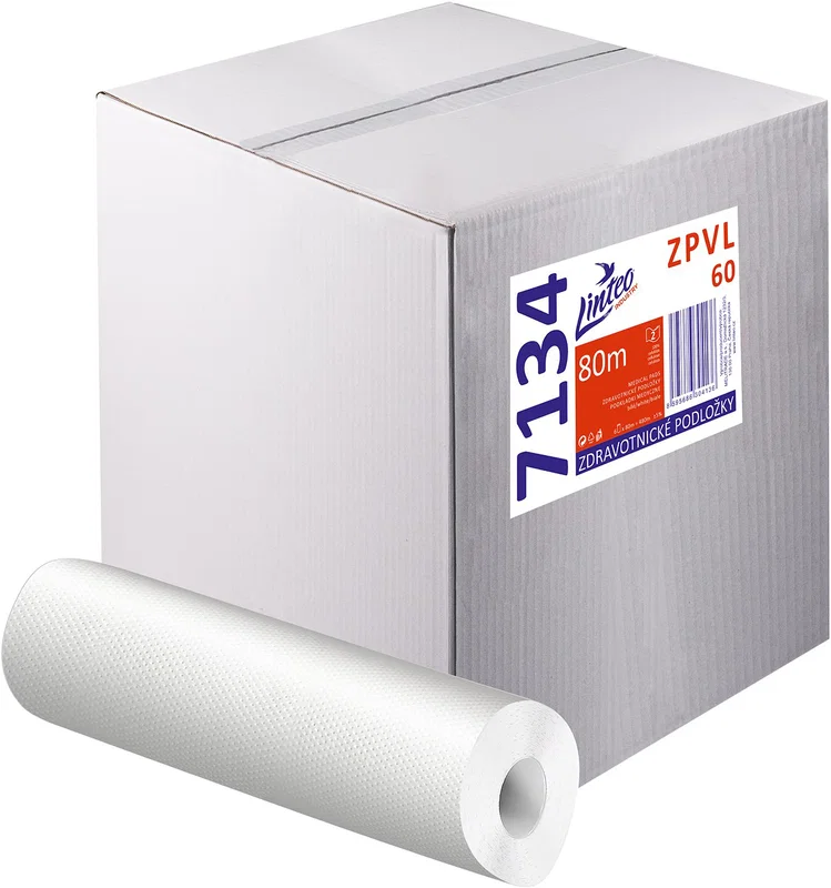 Zdravotnická podložka ZPVL 60 cm × 80 m, 2vrstvá celulóza, 1 role