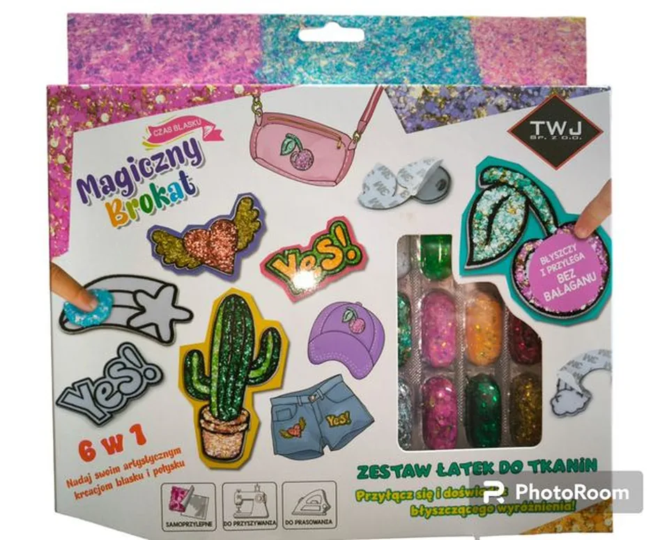 Magiczny brokat – stwórz własne łatki na tkaniny