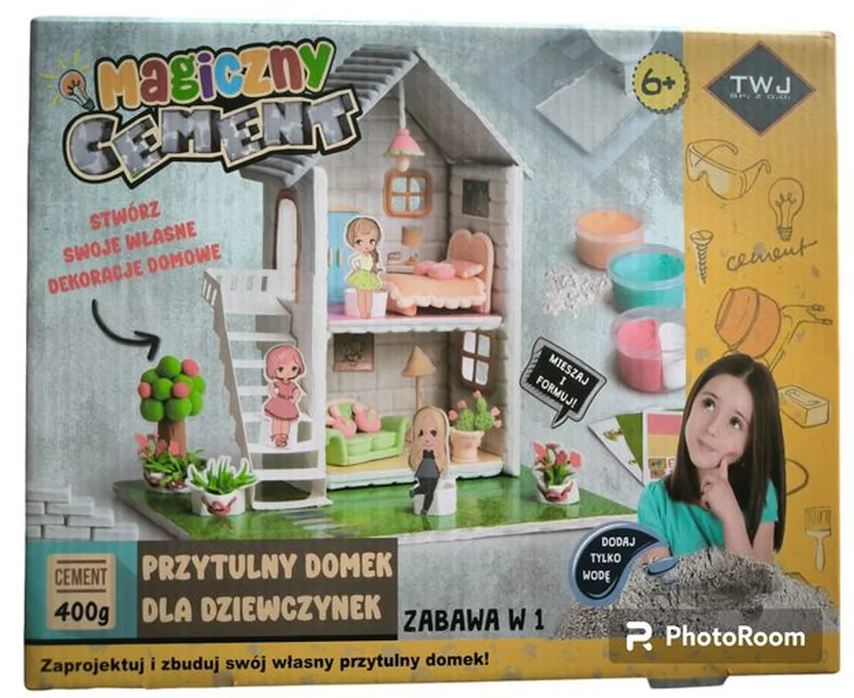 Magiczny cement domek