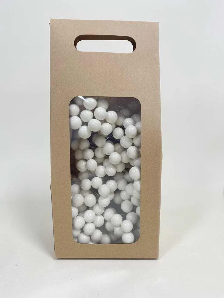 Jarzębina na piku plastikowa biała, śr. 1,6 cm, 12 szt 1077-19