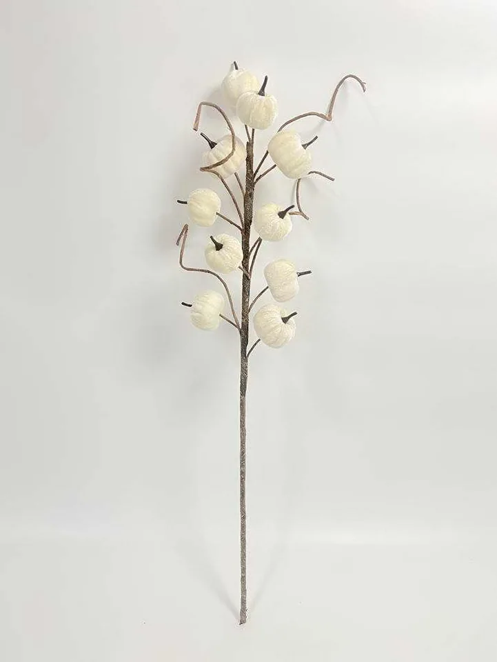 Dynia dekoracyjna welurowa na piku A, wys. 71 cm K122-1