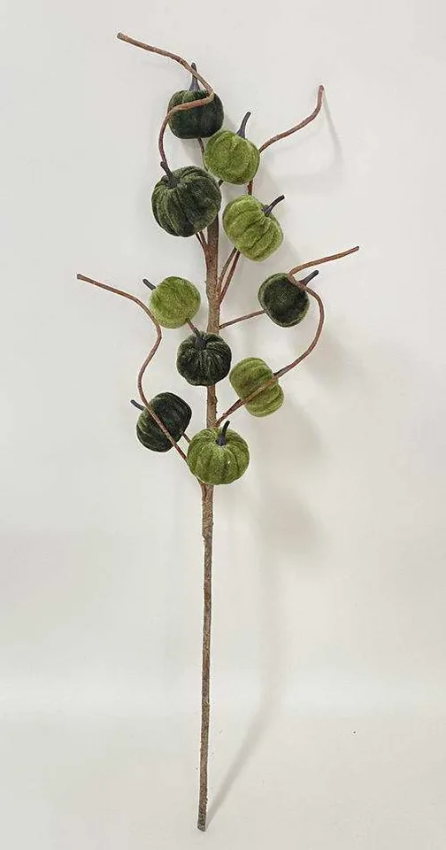 Dynia dekoracyjna welurowa na piku D, 71 cm 122-4+64