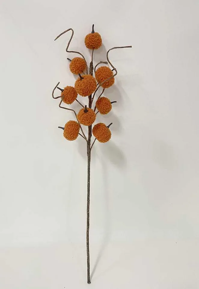 Dynia dekoracyjna welurowa na piku E, 71 cm 163-2