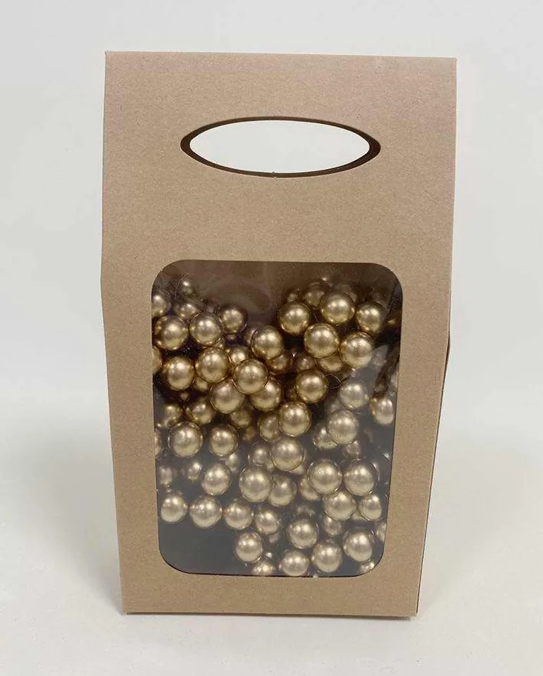 Jarzębina na piku plastikowa złota, śr.1,2 cm, 12 szt 1068-15