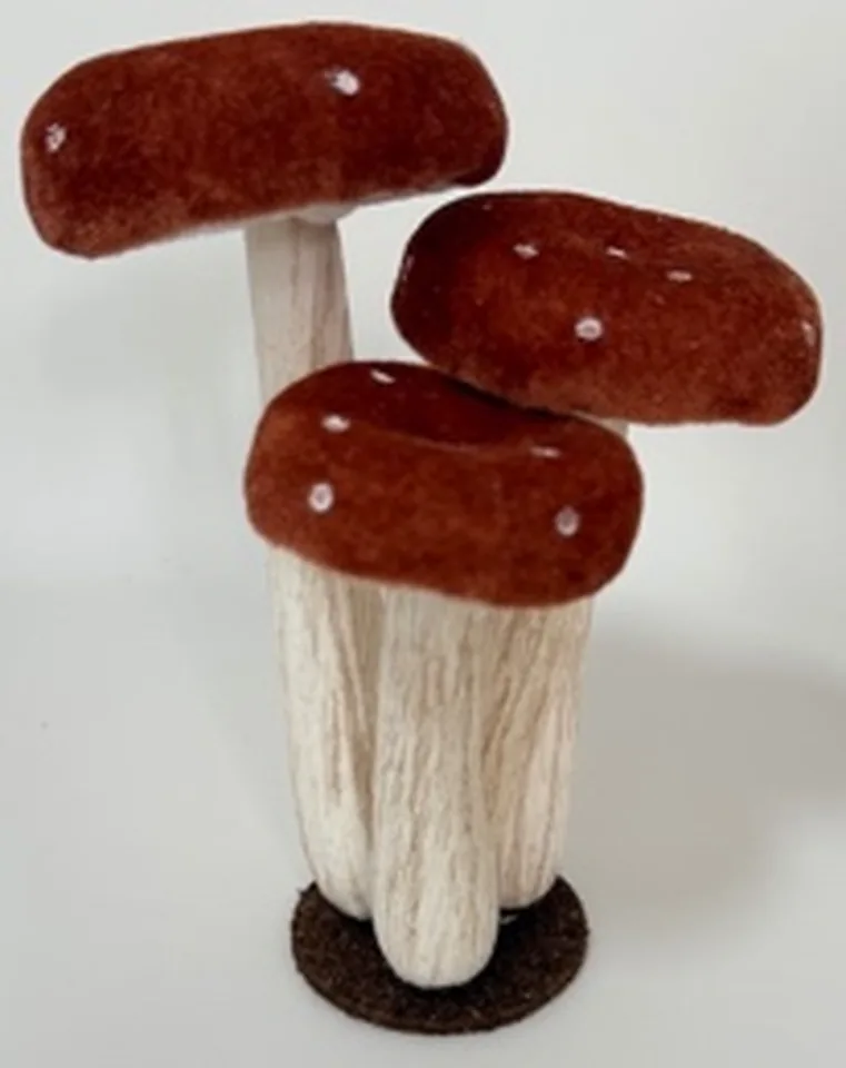 Grzybek dekoracyjny UCX9A1113-3, rozm. 15x15x20 cm