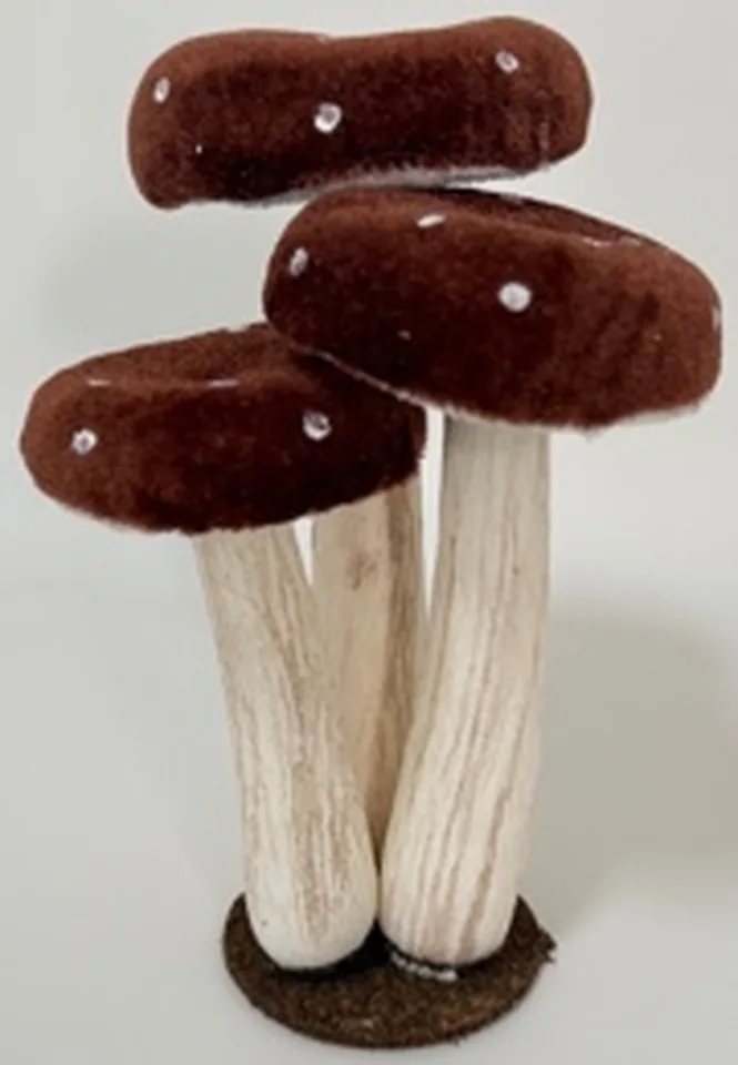 Grzybek dekoracyjny UCX9A1113-14, rozm. 15x15x20 cm