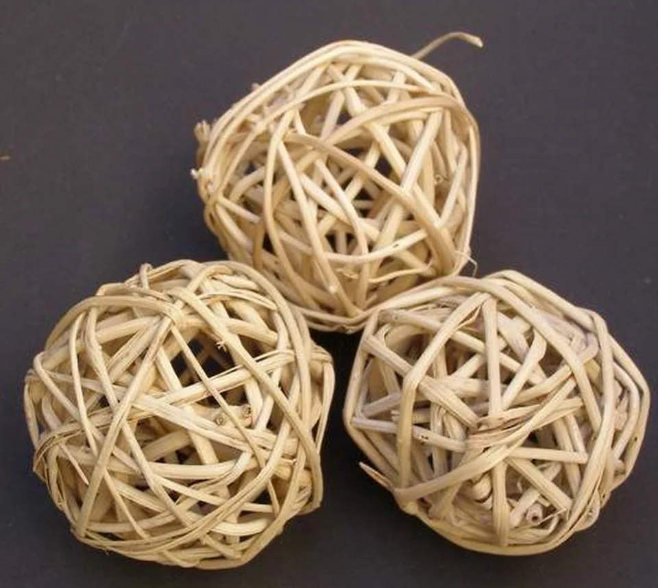 Branch ball 8 cm biały